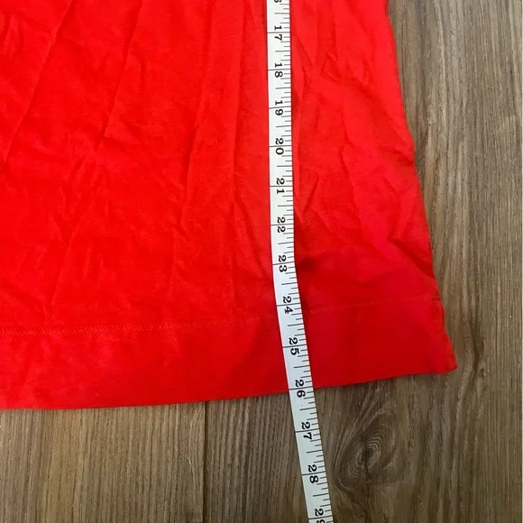 Theory Women's Bright Red Scoop Neck Tank Top Women’s Small - Picture 9 of 9